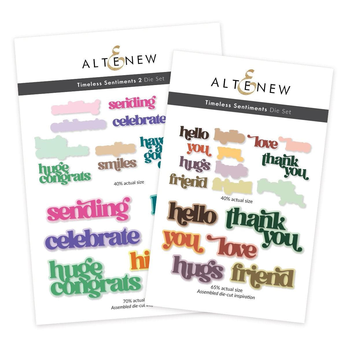 Sentiment Dies Altenew Timeless Sentiments Die Complete Bundle