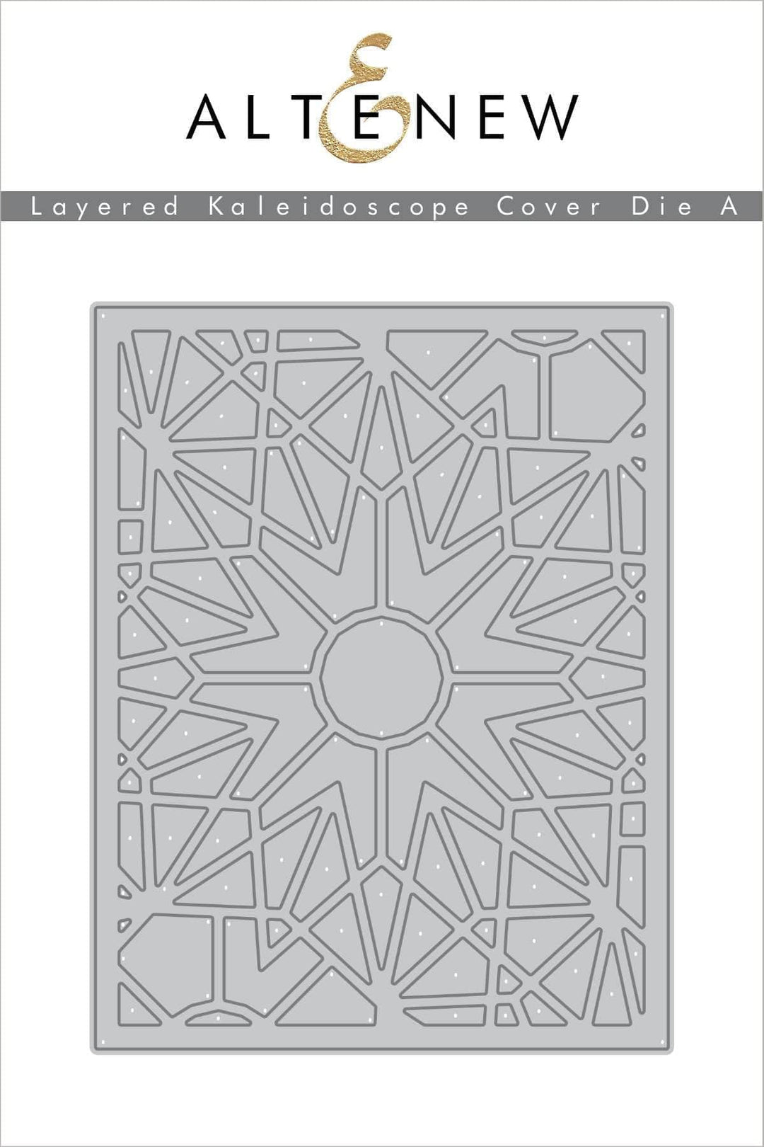 Altenew layered kaleidoscope cover die bundle, includes Die A and B for intricate paper crafting and card-making projects.