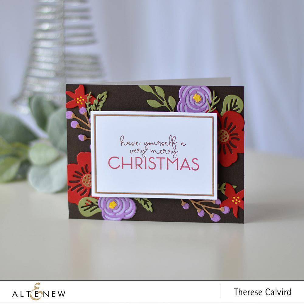 Altenew Plenty of Peace stand-alone die bundle with intricate floral and leaf designs for paper crafting projects.