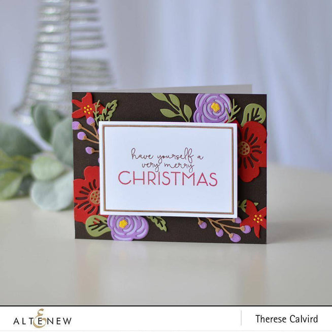 Altenew Plenty of Peace stand-alone die bundle with intricate floral and leaf designs for paper crafting projects.