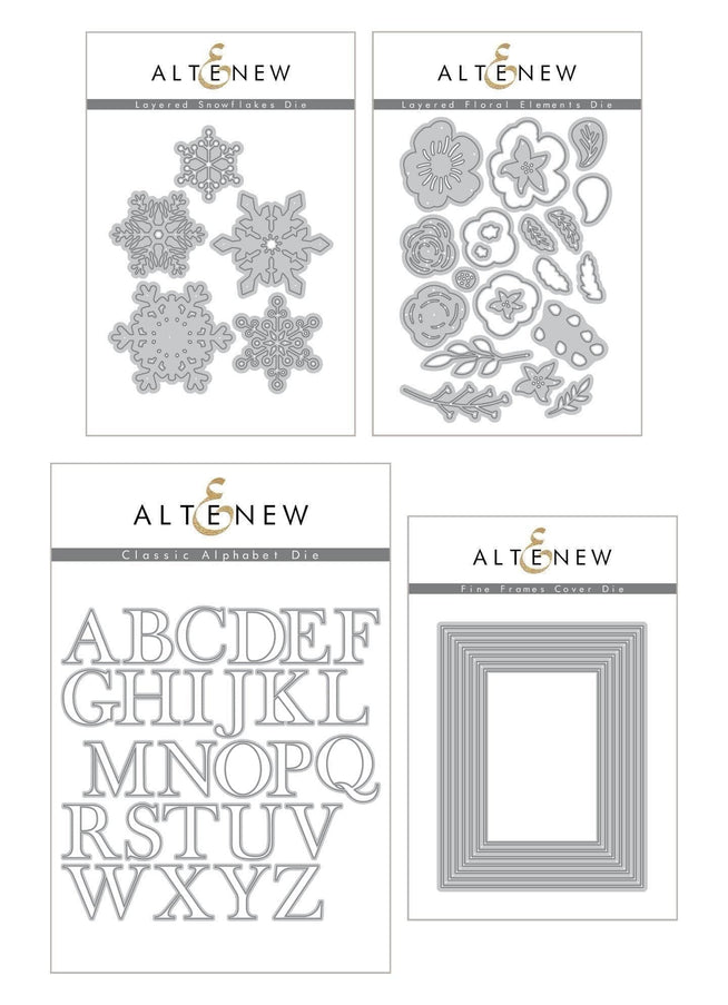Altenew Plenty of Peace stand-alone die bundle with intricate die cuts for paper crafting and card making projects.