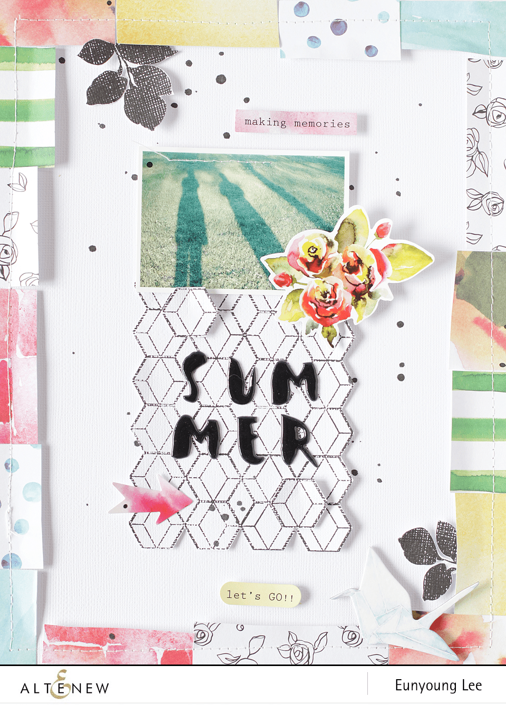 Altenew Summertime Smiles Die Bundle with playful summer-themed metal dies for paper crafting and card making.