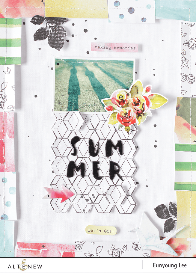 Altenew Summertime Smiles Die Bundle with playful summer-themed metal dies for paper crafting and card making.