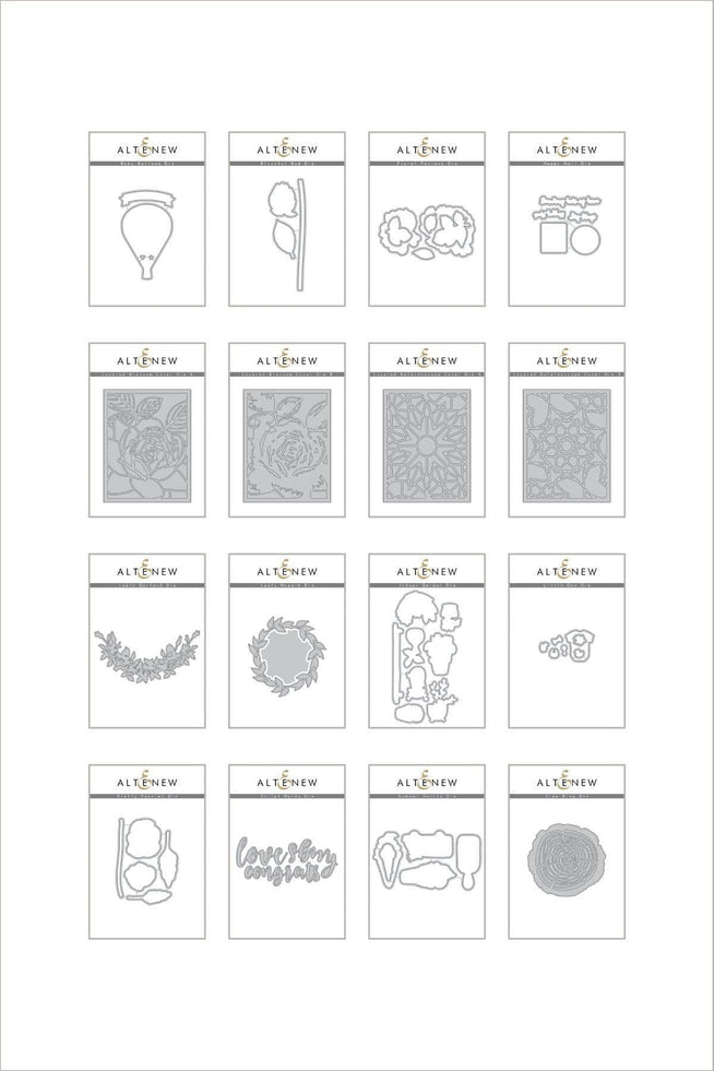 Altenew Summertime Smiles Die Bundle with colorful, playful die cuts for crafting and card making projects.