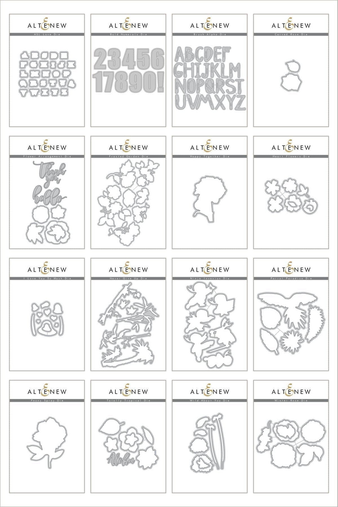 Altenew Die Bundle Z - Unique and Lovely Die Bundle
