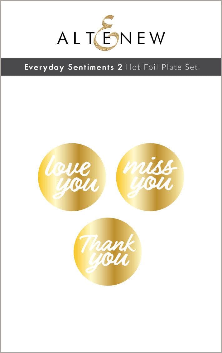 Altenew Die & Hot Foil Plate Bundle Everyday Sentiments