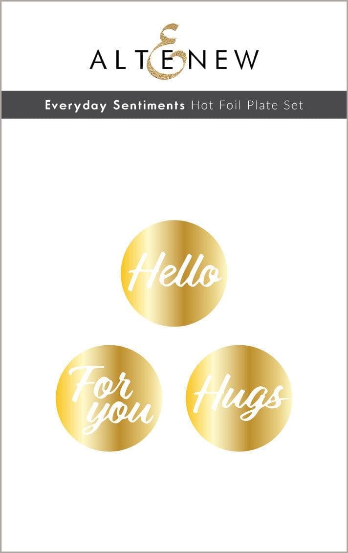 Altenew Die & Hot Foil Plate Bundle Everyday Sentiments
