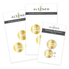 Altenew Die & Hot Foil Plate Bundle Everyday Sentiments
