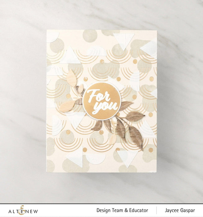 Altenew Everyday Sentiments hot foil plate and die bundle featuring elegant script designs for card making and crafting projects.
