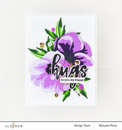Altenew Die & Paper Bundle Craft-A-Flower: Anemone Layering Die Set & Gradient Cardstock Bundle
