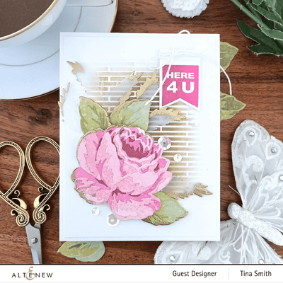 Altenew Die & Paper Bundle Craft-A-Flower: Antique Rose Layering Die Set & Gradient Cardstock Bundle