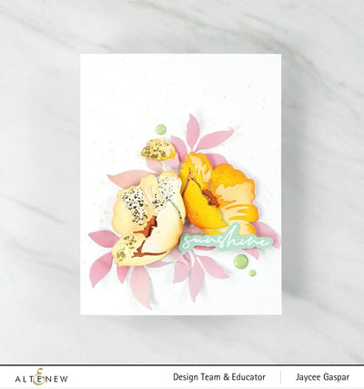 Altenew Die & Paper Bundle Craft-A-Flower: Buttercup Die Set & Gradient Cardstock Bundle