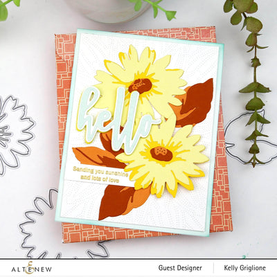 Altenew Die & Paper Bundle Craft-A-Flower: Daisy Layering Die Set & Gradient Cardstock Bundle