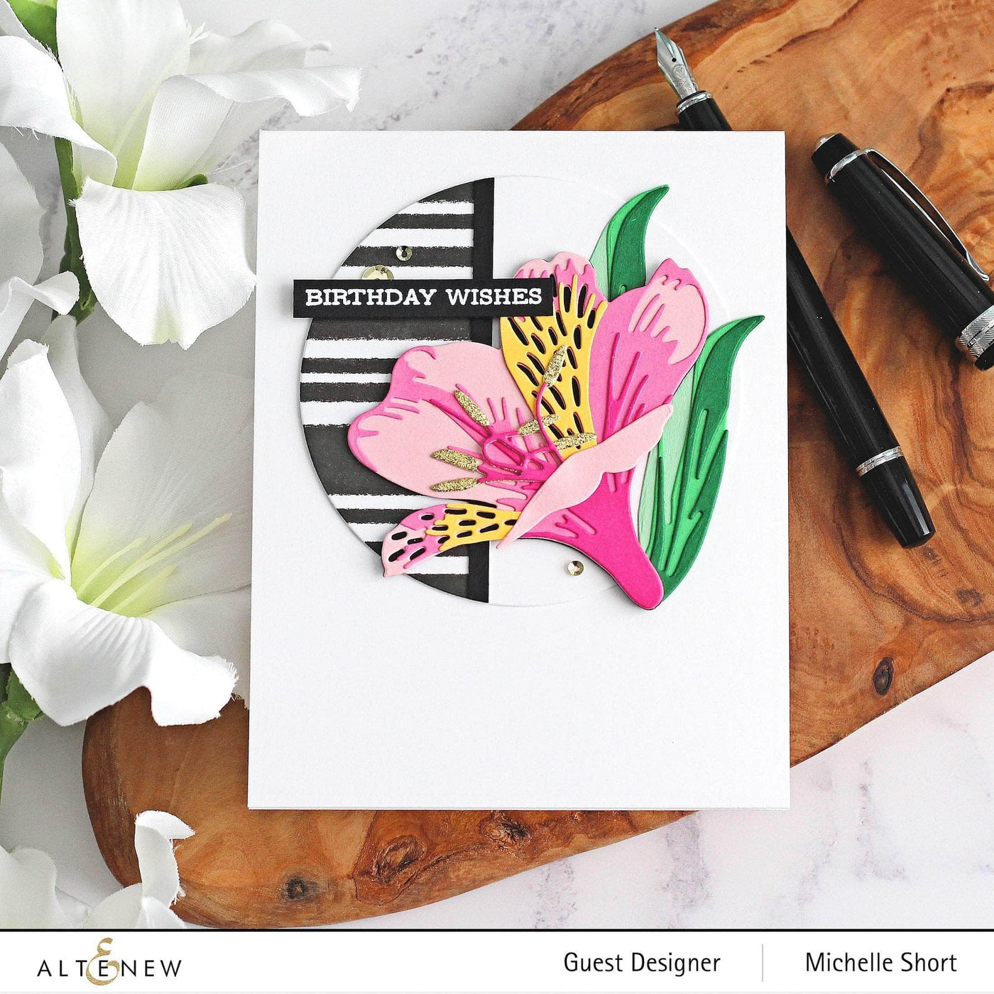 Altenew | Card Making, Scrapbooking & Paper-Crafting Supplies! Die & Paper Bundle Craft-A-Flower: Peruvian Lily Die Set & Gradient Cardstock Bundle