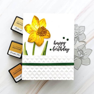 Altenew Die & Paper Bundle Floral Dazzle Glitter Gradient Cardstock & Die Cutting Bundle