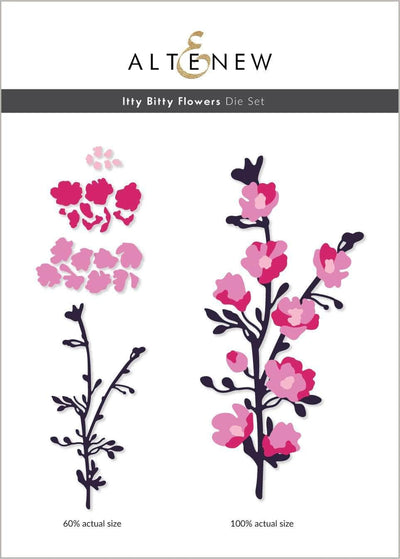 Altenew Die & Paper Bundle Itty Bitty Flowers Die Set & Gradient Cardstock Bundle