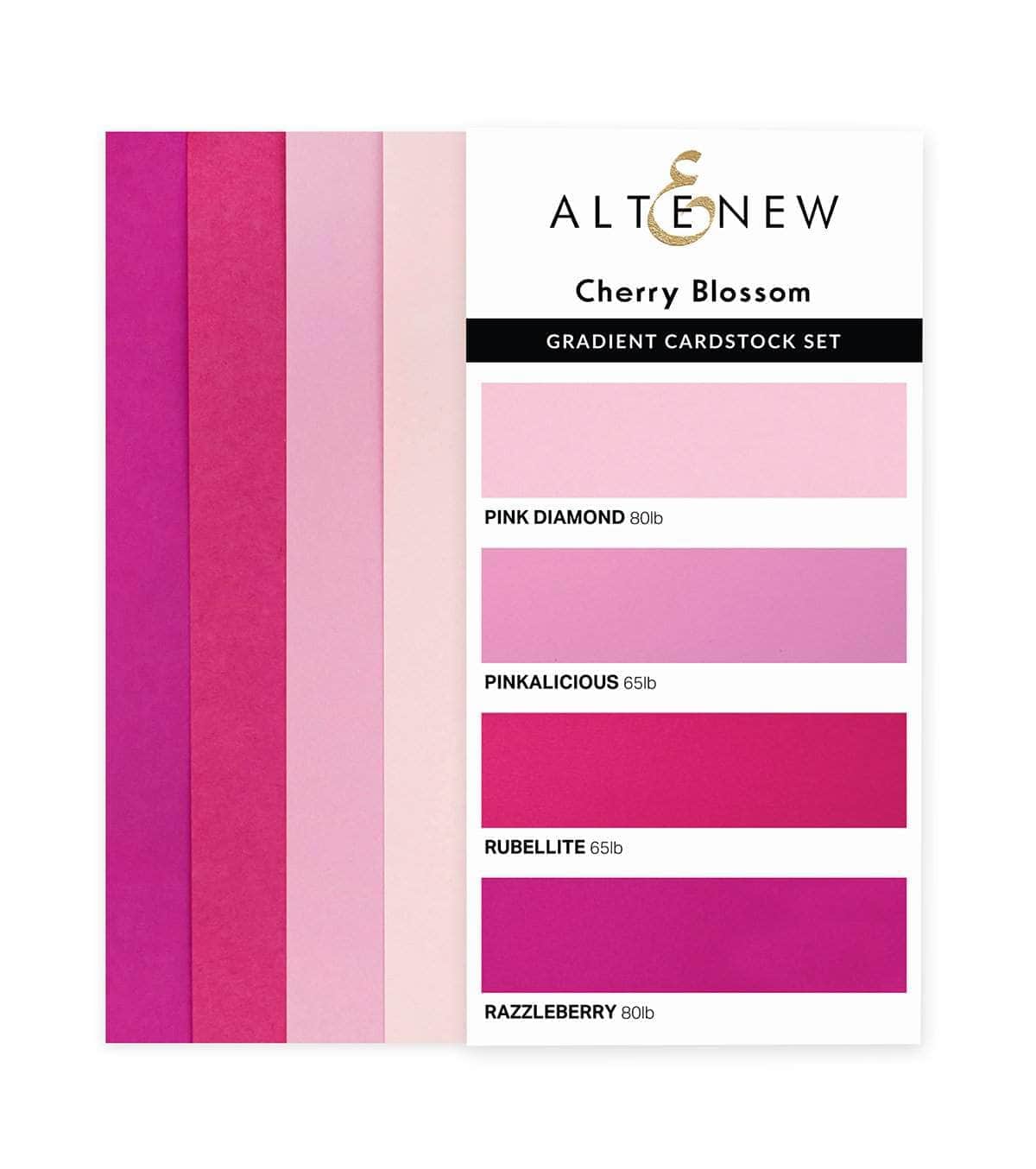 Altenew Die & Paper Bundle Pink & Green Garden Gradient Cardstock & Die Bundle