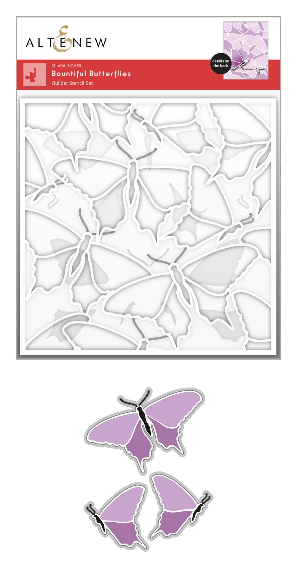 Altenew Bountiful Butterflies Builder Stencil & Die Bundle