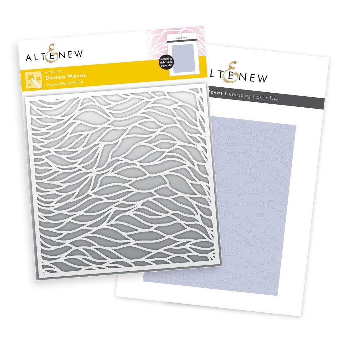 Altenew Die & Stencil Bundle Dotted Waves