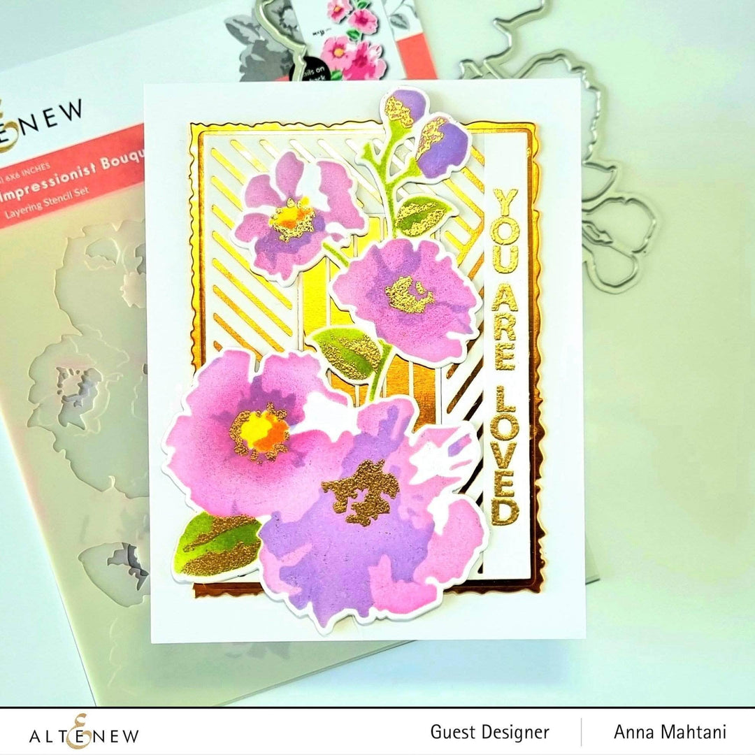 Altenew Die & Stencil Bundle Impressionist Bouquet Stencil & Die Bundle