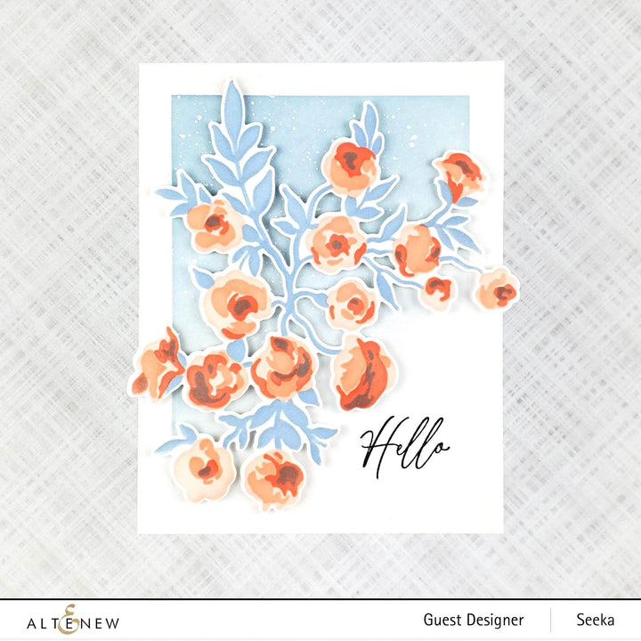 Altenew Die & Stencil Bundle Meadow Bush Layering Stencil & Die Bundle