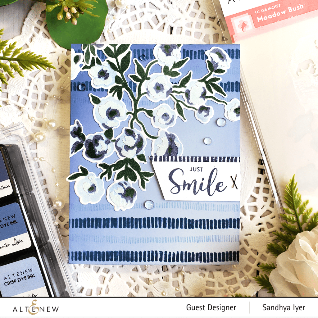 Altenew Die & Stencil Bundle Meadow Bush Layering Stencil & Die Bundle