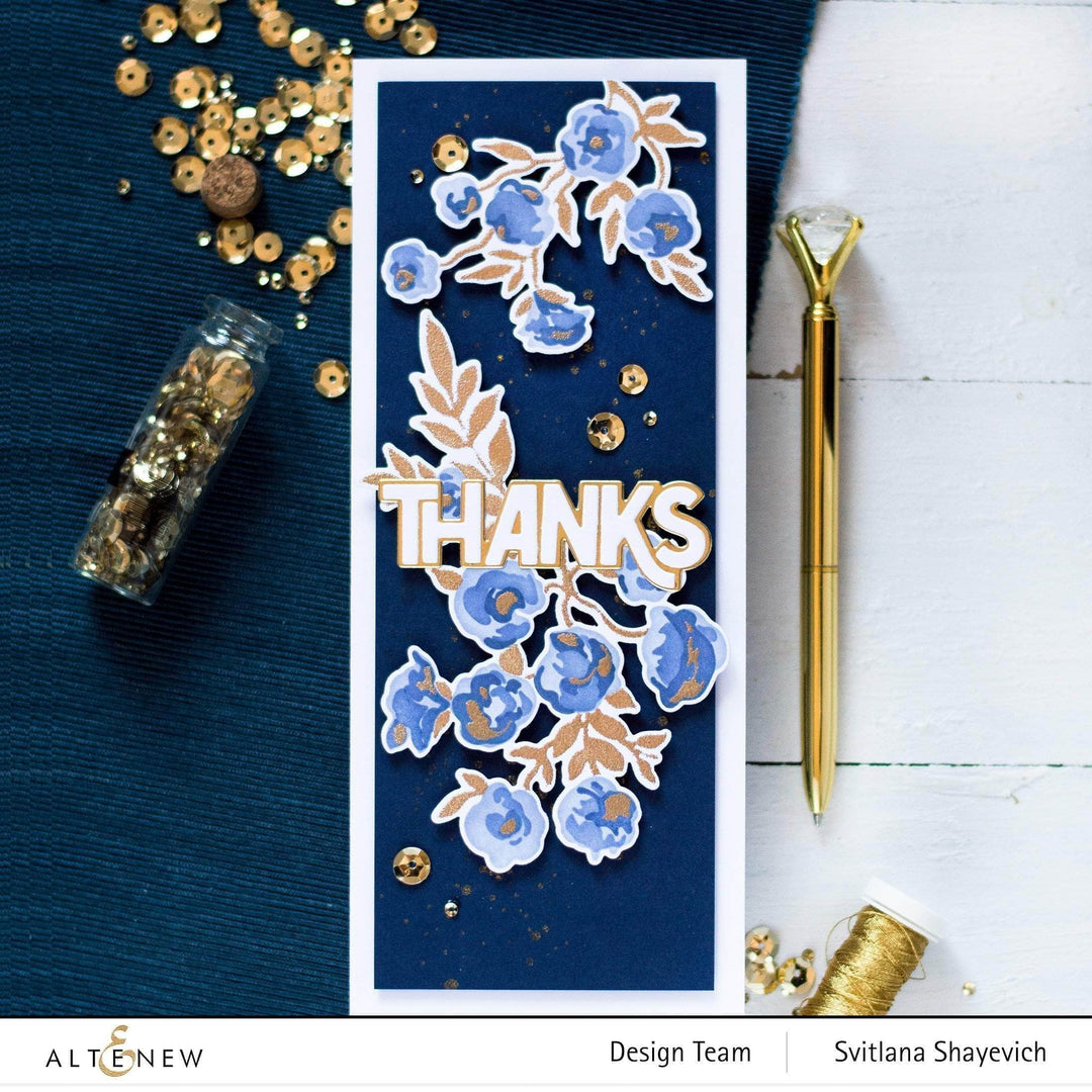 Altenew Die & Stencil Bundle Meadow Bush Layering Stencil & Die Bundle