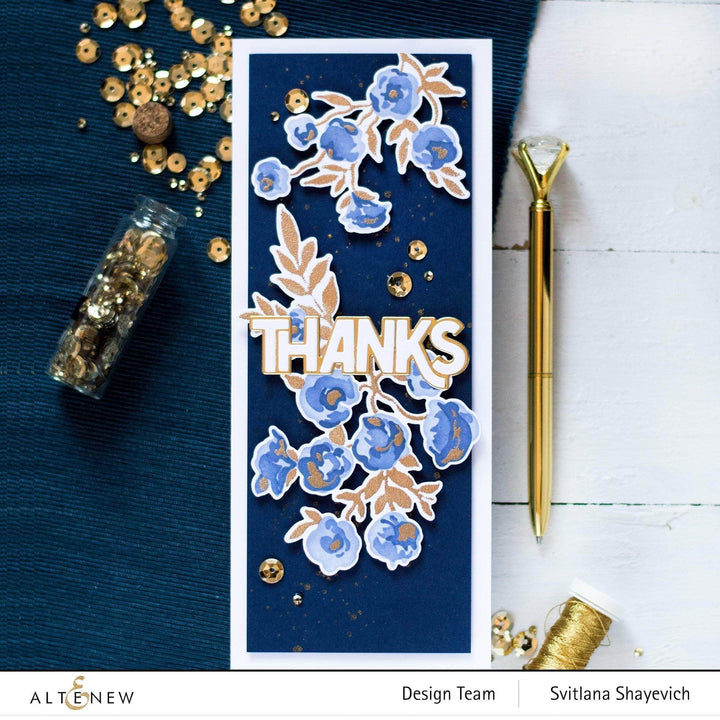 Altenew Die & Stencil Bundle Meadow Bush Layering Stencil & Die Bundle