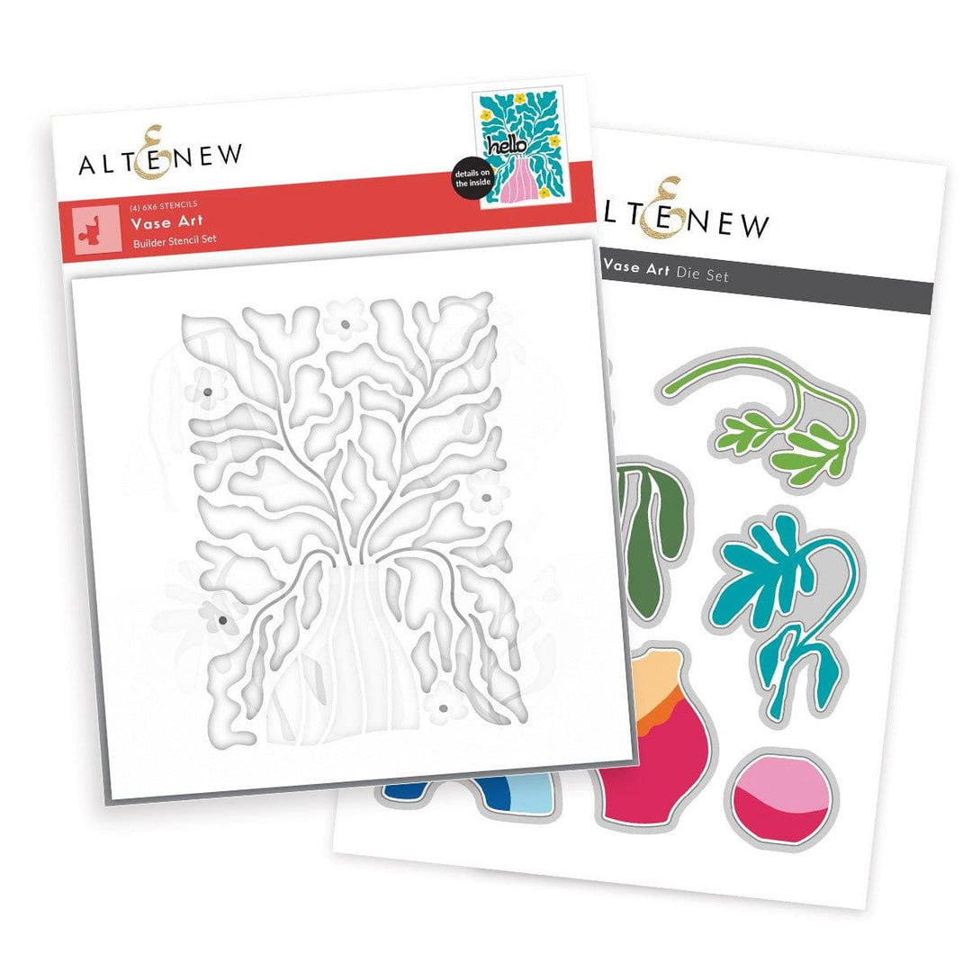 Altenew Die & Stencil Bundle Vase Art