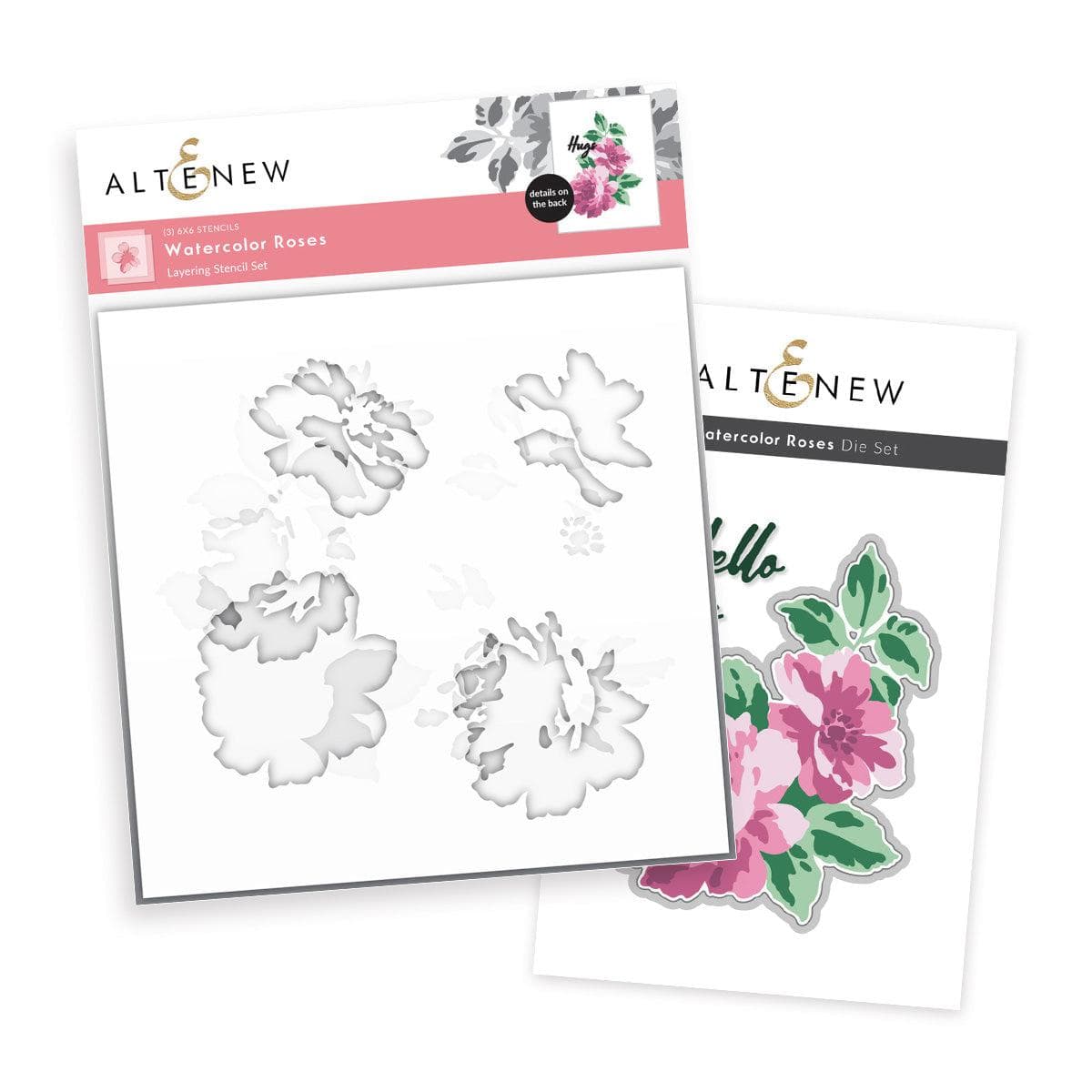 Altenew Stamp & Die Bundle Watercolor Roses