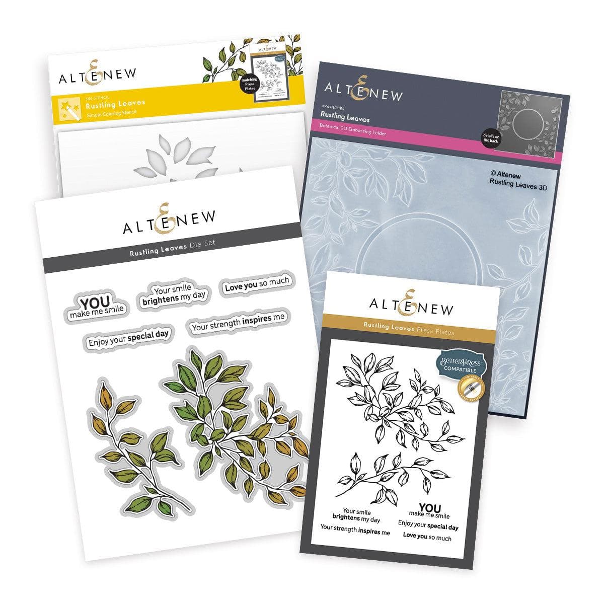 Rustling Packet Autumn Crafting Made Easy with Rustling Leaves Bundle – Altenew