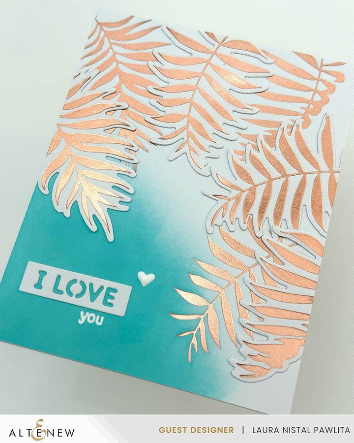 Altenew Die & Stencil & Hot Foil Plate Bundle Delicate Palms