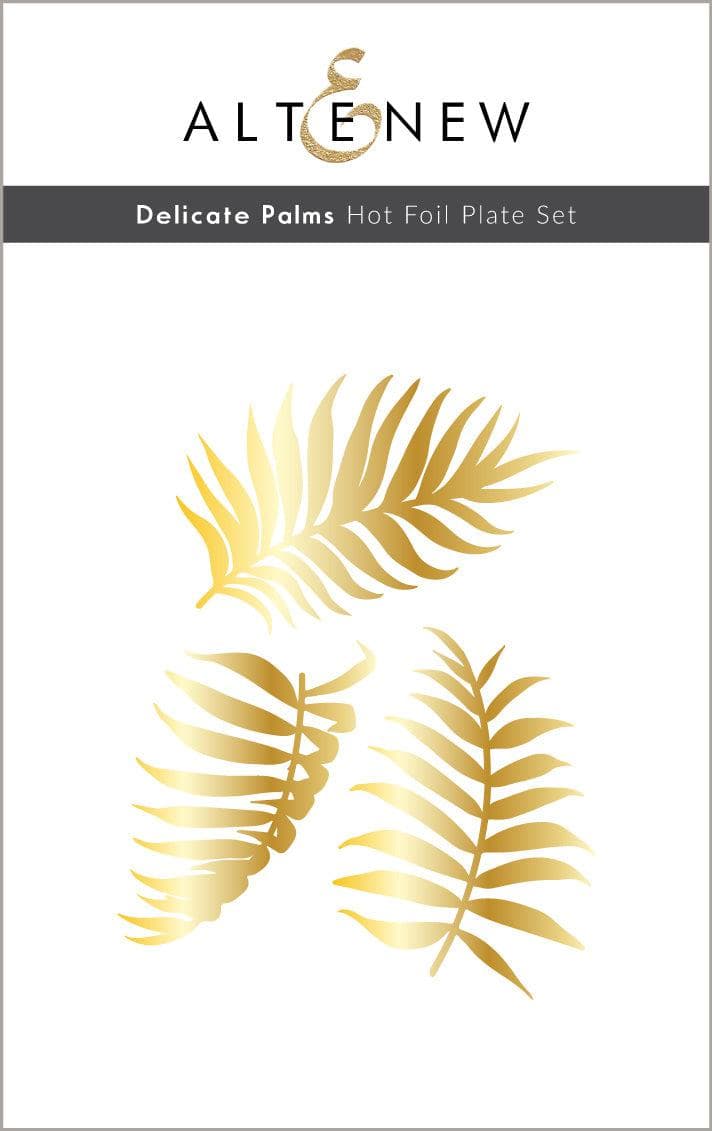 Altenew Die & Stencil & Hot Foil Plate Bundle Delicate Palms
