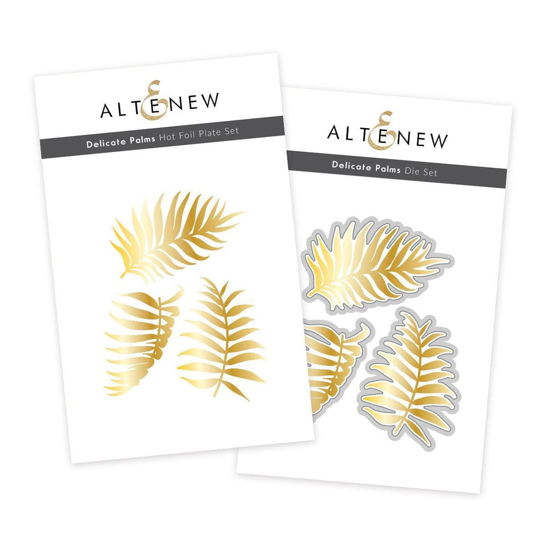 Altenew Die & Stencil & Hot Foil Plate Bundle Delicate Palms