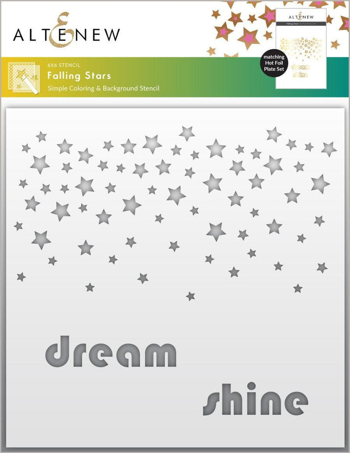 Altenew Die & Stencil & Hot Foil Plate Bundle Falling Stars