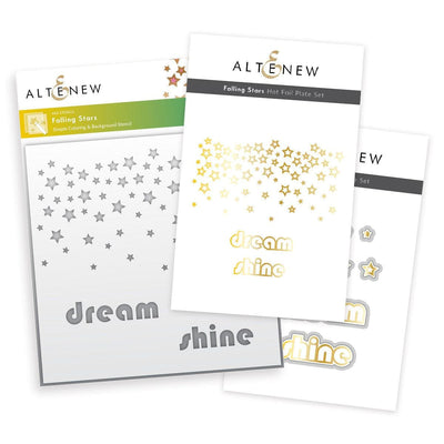 Altenew Die & Stencil & Hot Foil Plate Bundle Falling Stars
