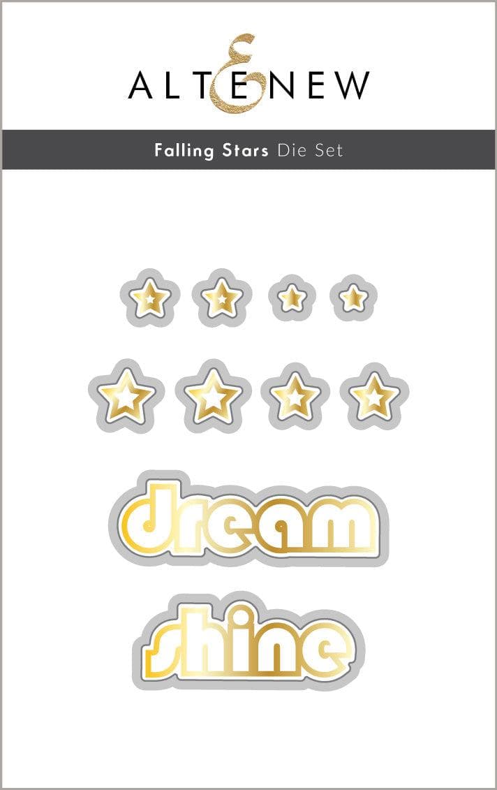 Altenew Die & Stencil & Hot Foil Plate Bundle Falling Stars