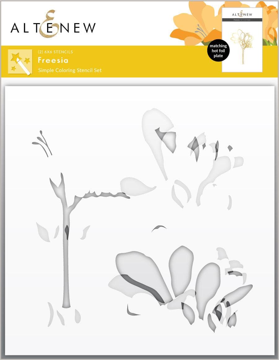 Altenew Die & Stencil & Hot Foil Plate Bundle Freesia