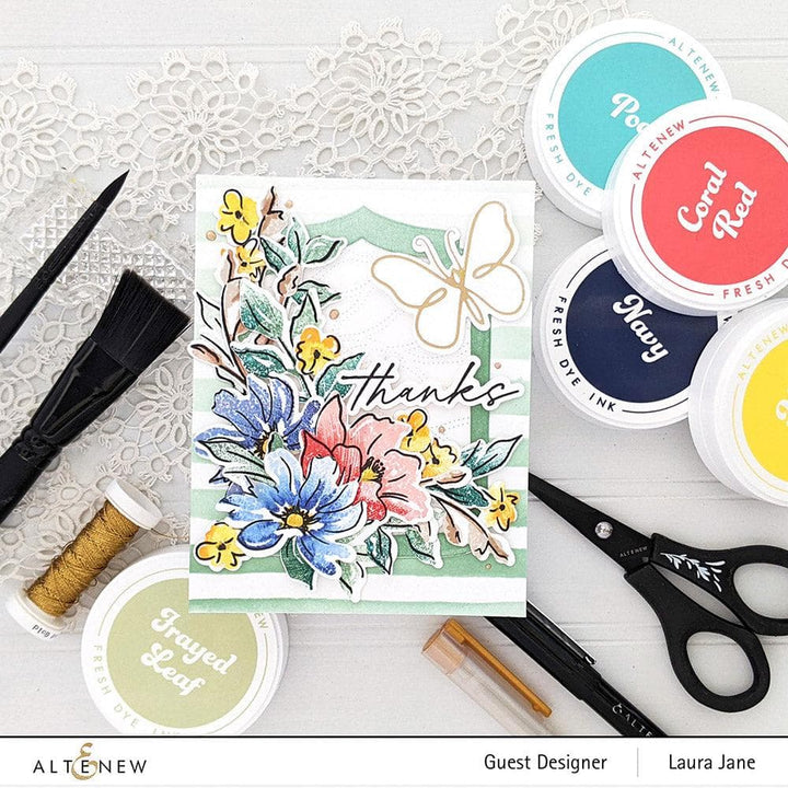 Altenew Die & Stencil & Hot Foil Plate Bundle Shimmery Butterflies