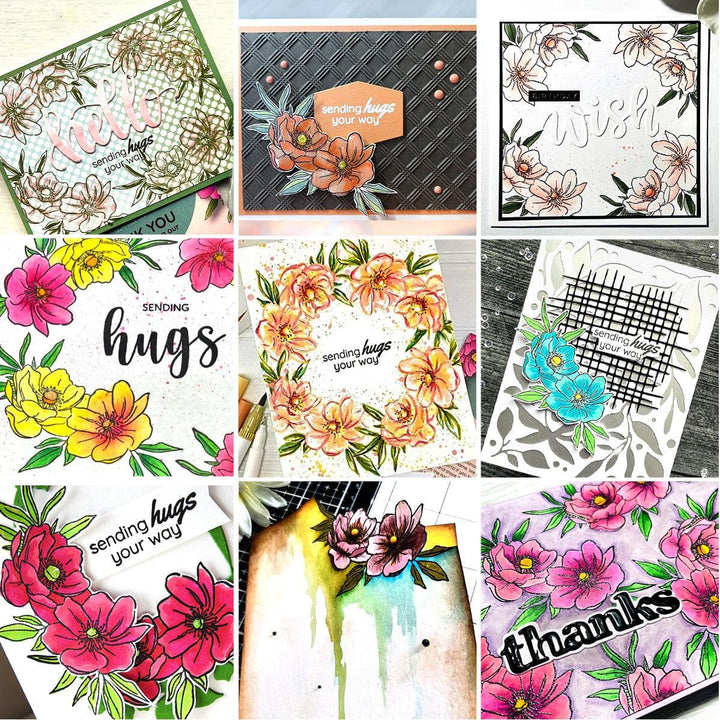 Part A-Glitz Art Craft Co.,LTD Dies A Gift for You - Sending Hugs Die Set