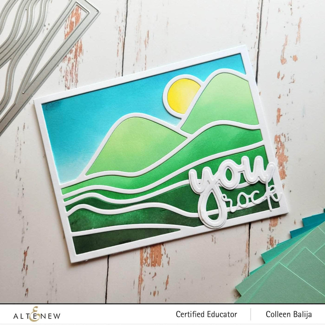 Part A-Glitz Art Craft Co.,LTD Dies Abstract Landscape Cover Die