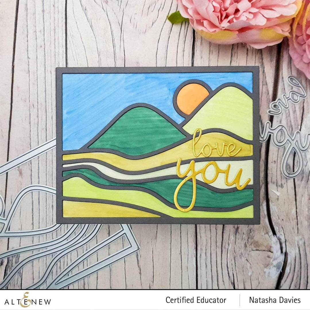 Part A-Glitz Art Craft Co.,LTD Dies Abstract Landscape Cover Die