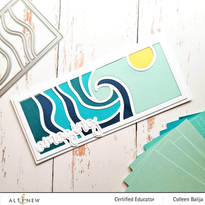 Part A-Glitz Art Craft Co.,LTD Dies Abstract Seascape Slim Cover Die
