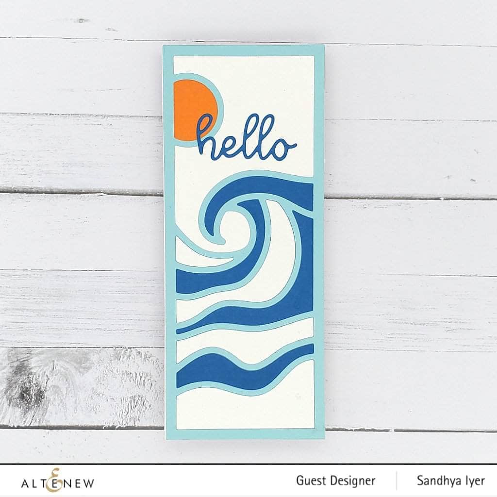 Part A-Glitz Art Craft Co.,LTD Dies Abstract Seascape Slim Cover Die