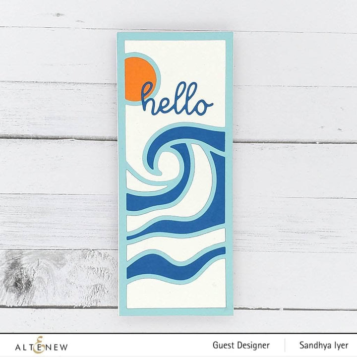 Part A-Glitz Art Craft Co.,LTD Dies Abstract Seascape Slim Cover Die