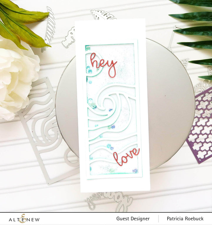 Part A-Glitz Art Craft Co.,LTD Dies Abstract Seascape Slim Cover Die