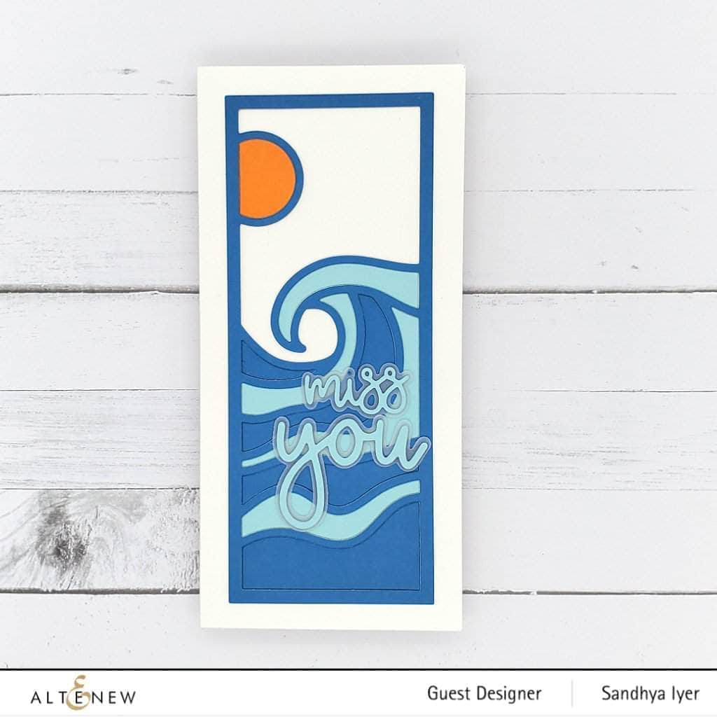 Part A-Glitz Art Craft Co.,LTD Dies Abstract Seascape Slim Cover Die