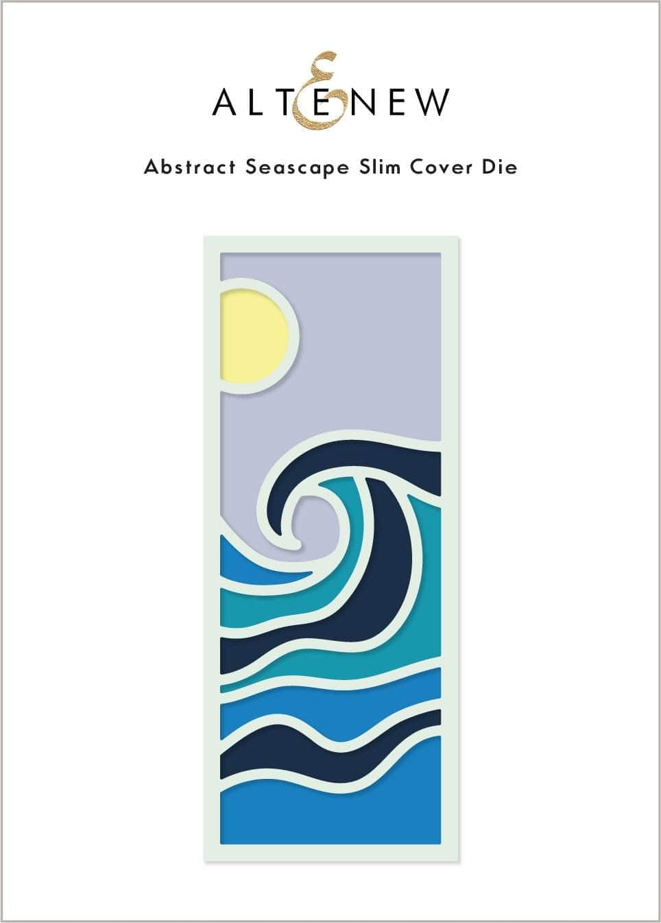 Part A-Glitz Art Craft Co.,LTD Dies Abstract Seascape Slim Cover Die