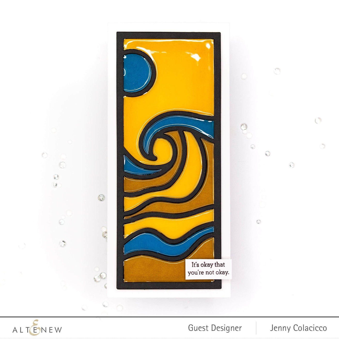 Part A-Glitz Art Craft Co.,LTD Dies Abstract Seascape Slim Cover Die