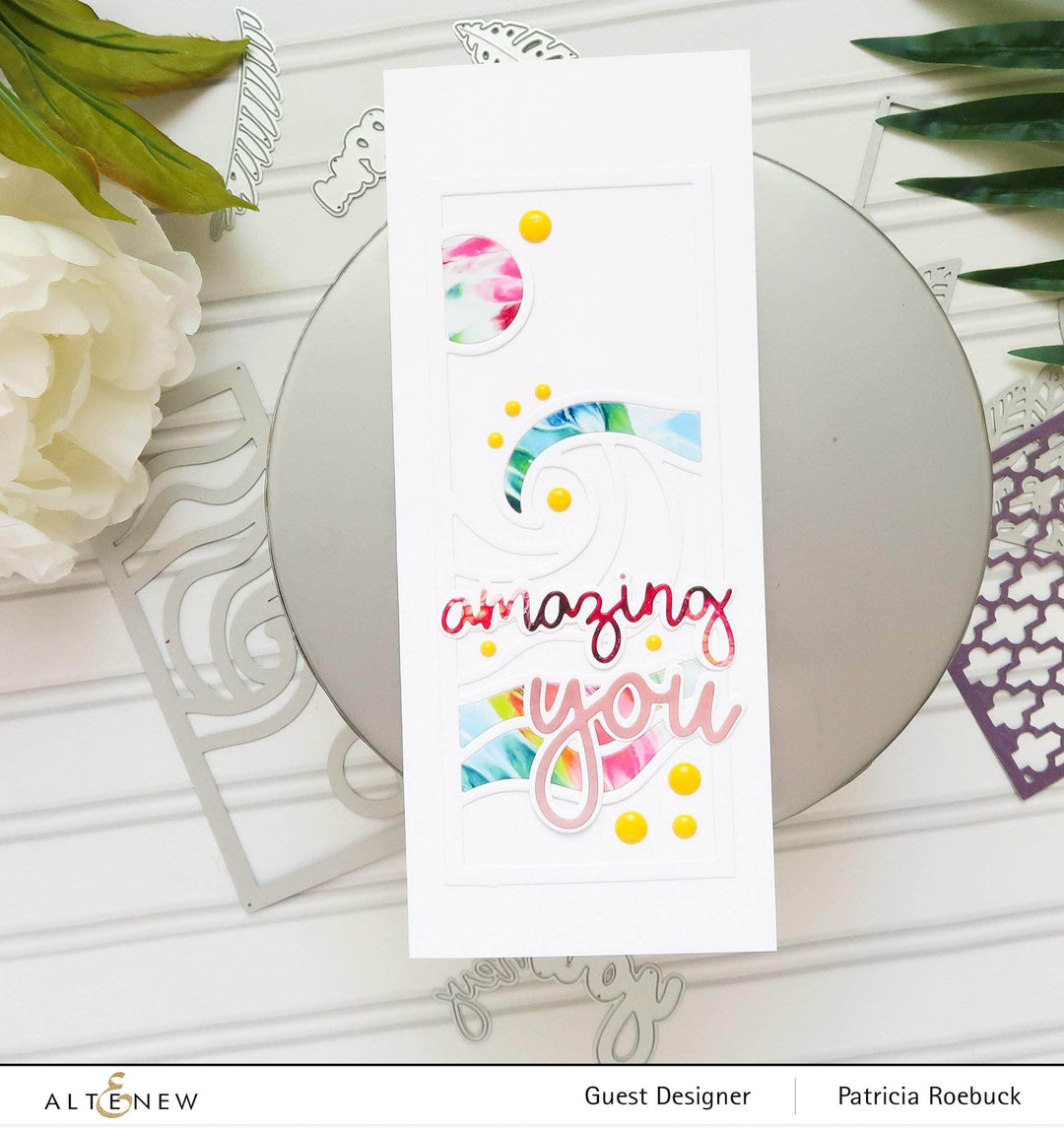 Part A-Glitz Art Craft Co.,LTD Dies Abstract Seascape Slim Cover Die